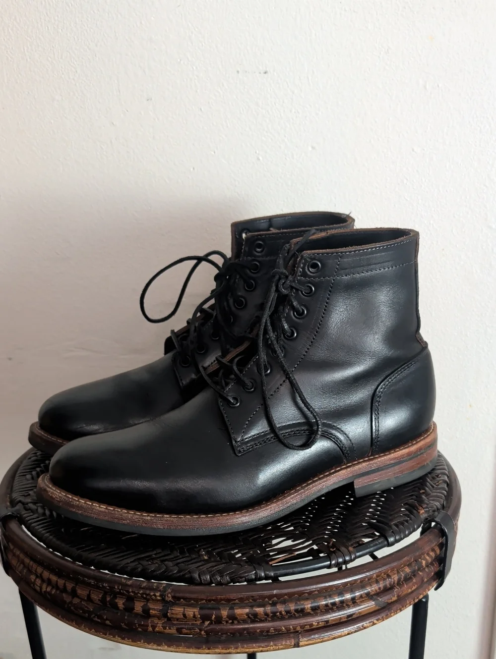 Oak Street Bootmakers Dainite Trench Boot Black Men Size US 10.5 D